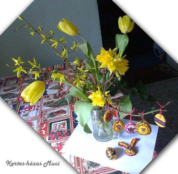 husveti dekoracio nyuszi tojas so liszt gyurma 2